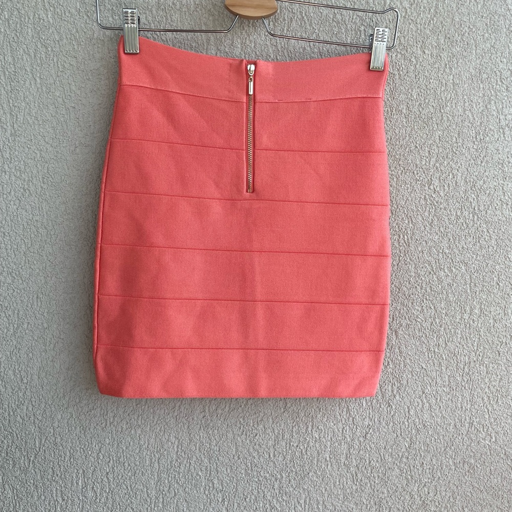 Rayon Bandage Mini Skirt - Fitted Pencil Bodycon